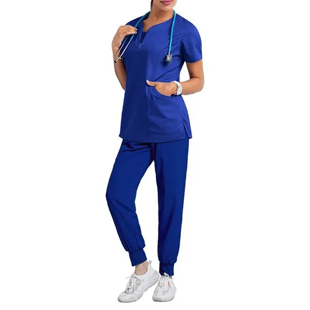 V-neck Jogger Nurse Top Pharmacy Working