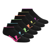 Puma Women's Half Terry Runner Socks 6-Pack, Black, 9-11