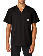 Carhartt mens Men's Slim Fit V-neck Top Medical Scrubs Shirt