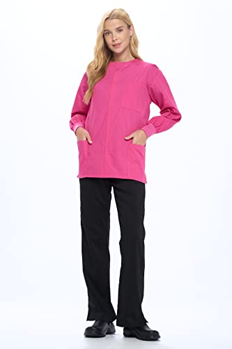 Natural Uniforms Warm Up Scrub Jacket-Hot