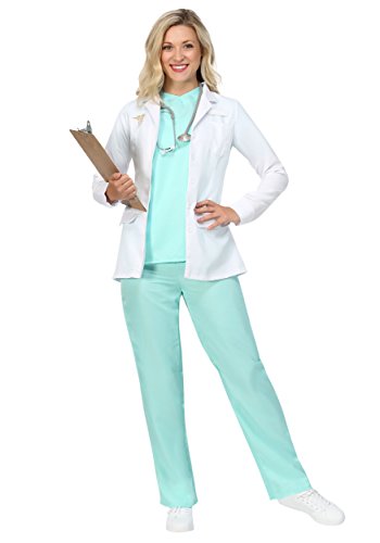 Women's Doctor Costume Medium Blue