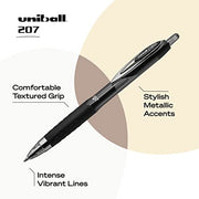 Uniball Signo 207 Gel Pen 4 Pack, 0.7mm Medium Black Pens