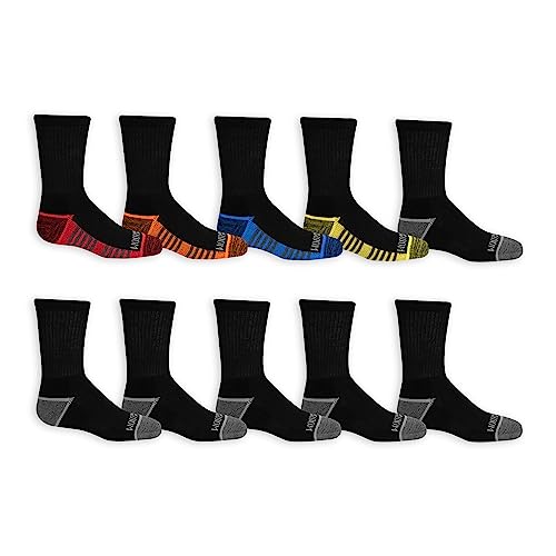 Fruit of the Loom Boys Big 10 Pack Crew Socks