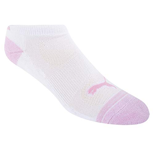 PUMA womens 8 Pack Low Cut Running Socks, White, 9 11 US