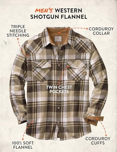 Men's Standard Shotgun Western Flannel Shirt